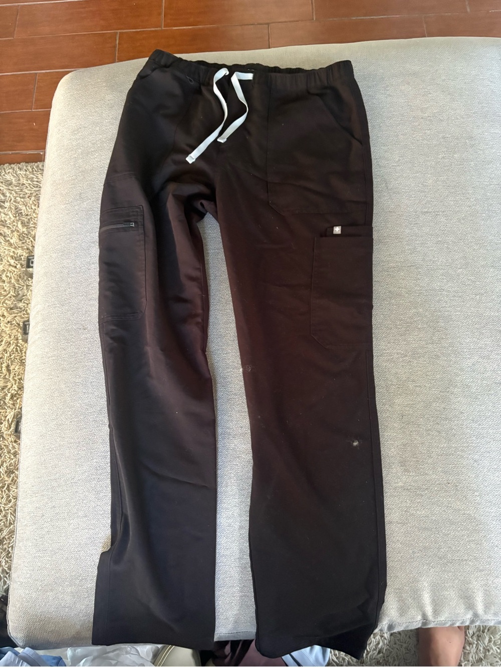 Figs Black Women's Drawstring Cargo